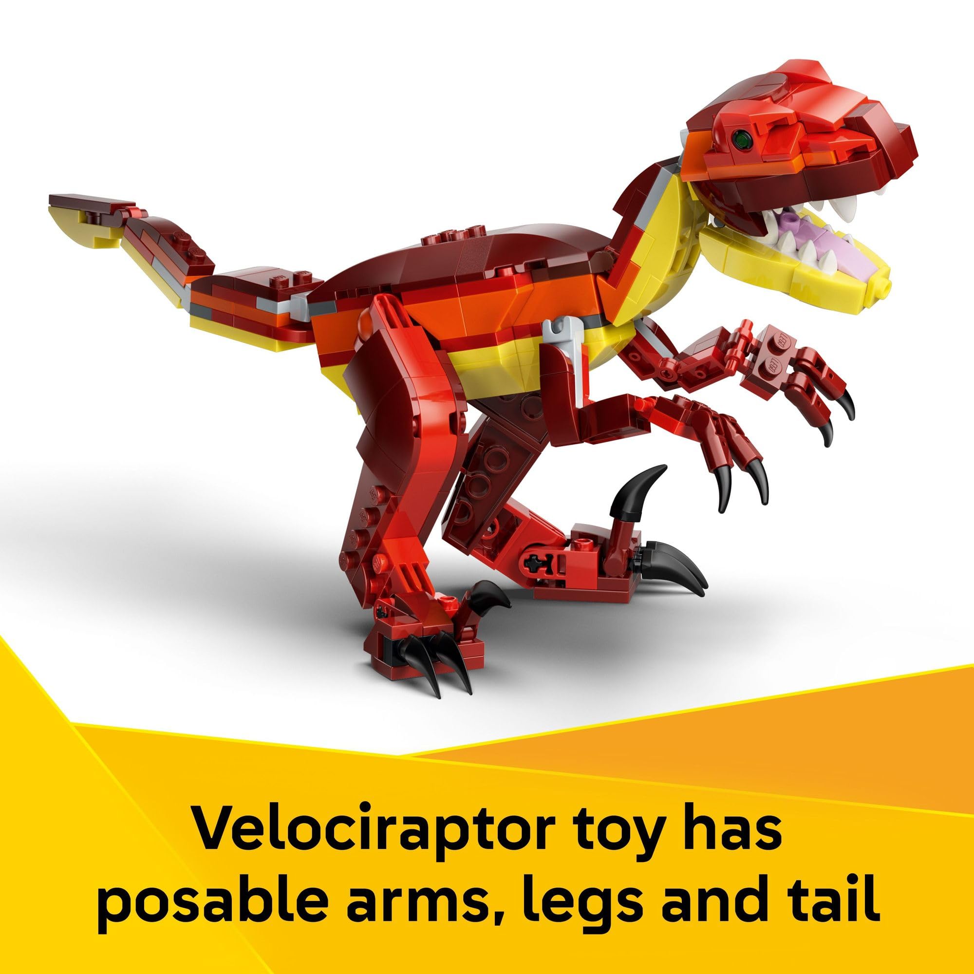 LEGO Pterosaur photographed with wings spread for flight play