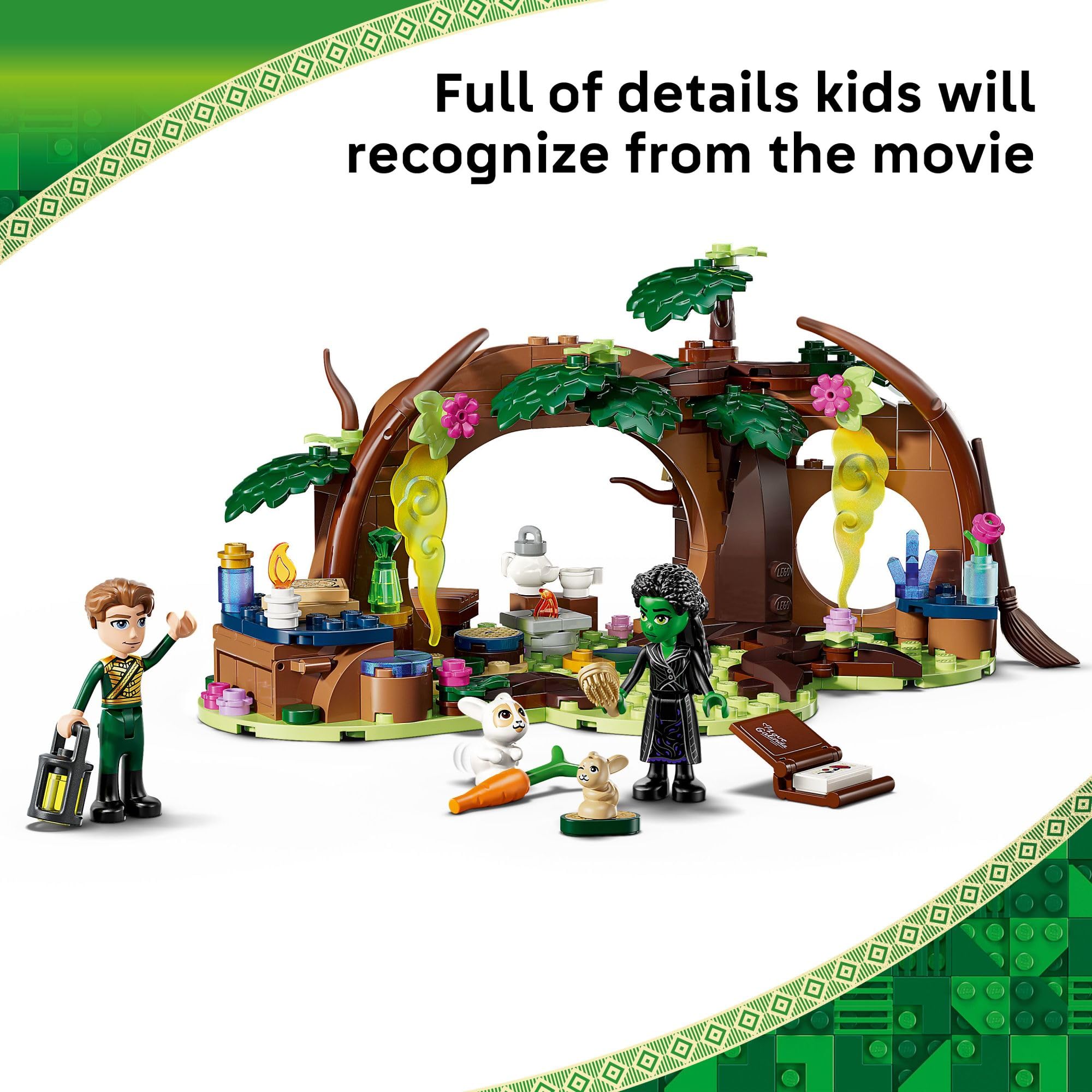 LEGO rabbit figures and forest animals enhance woodland adventures and scene setting
