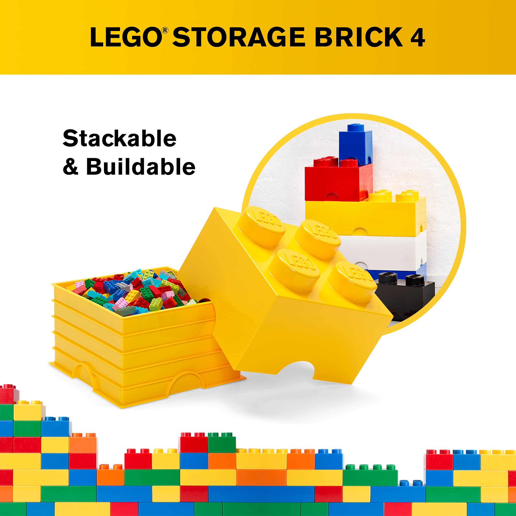 LEGO Room Copenhagen storage brick drawer closeup highlights smooth edges