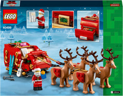 LEGO Santa's Sleigh brick-built decor piece for home display