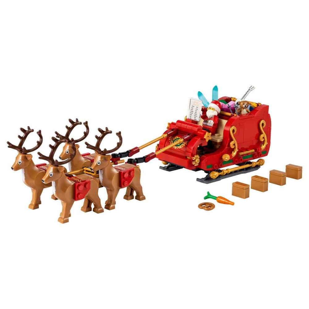 LEGO Santa's Sleigh teddy bear adds cozy narrative elements