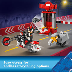 LEGO Shadow Escape stasis chamber with opening barrier feature