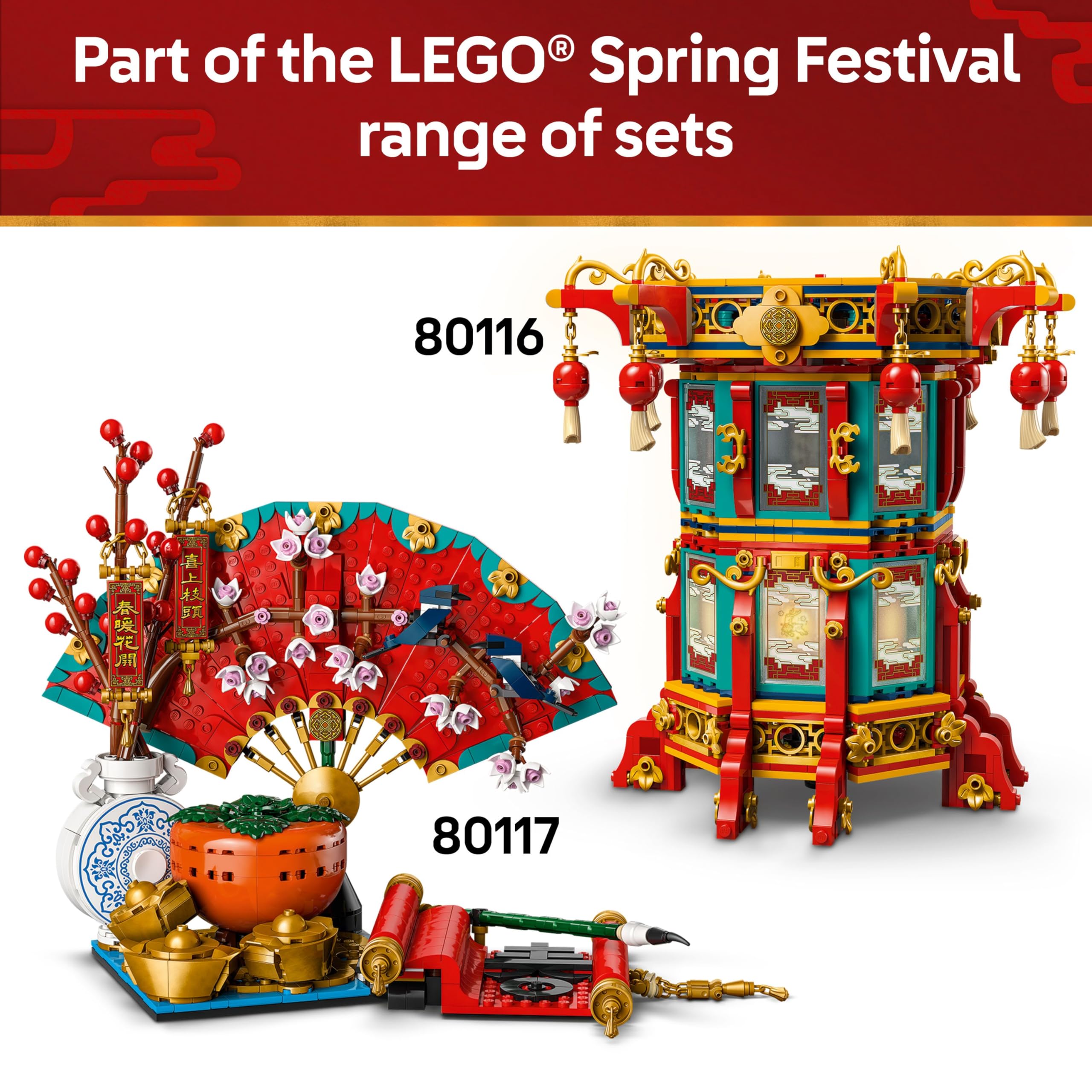 LEGO Spring Festival Trotting Lantern with five minifigures invites imaginative family storytelling.