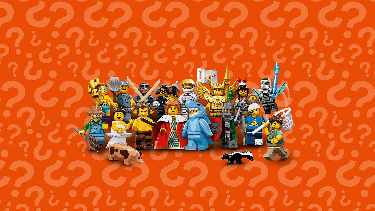 LEGO Shark Suit Guy minifigure with packaging provides easy gifting option.