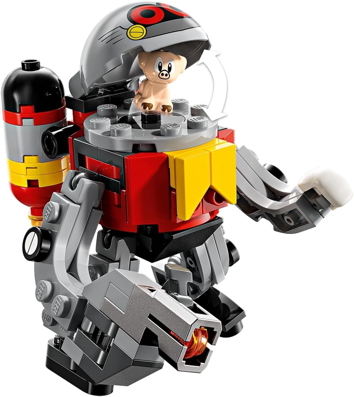 LEGO grape-launch catapult for playful challenges.