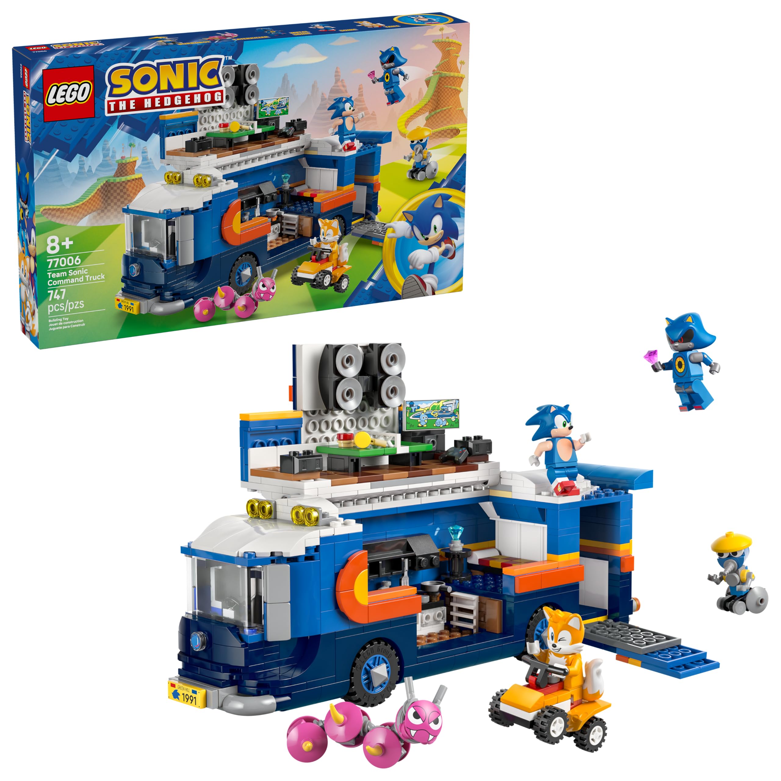 LEGO Sonic Team Command Truck front cabin—removable for quick access to two minifigs.