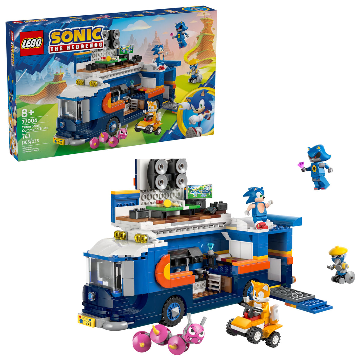 LEGO Sonic Team Command Truck front cabin—removable for quick access to two minifigs.