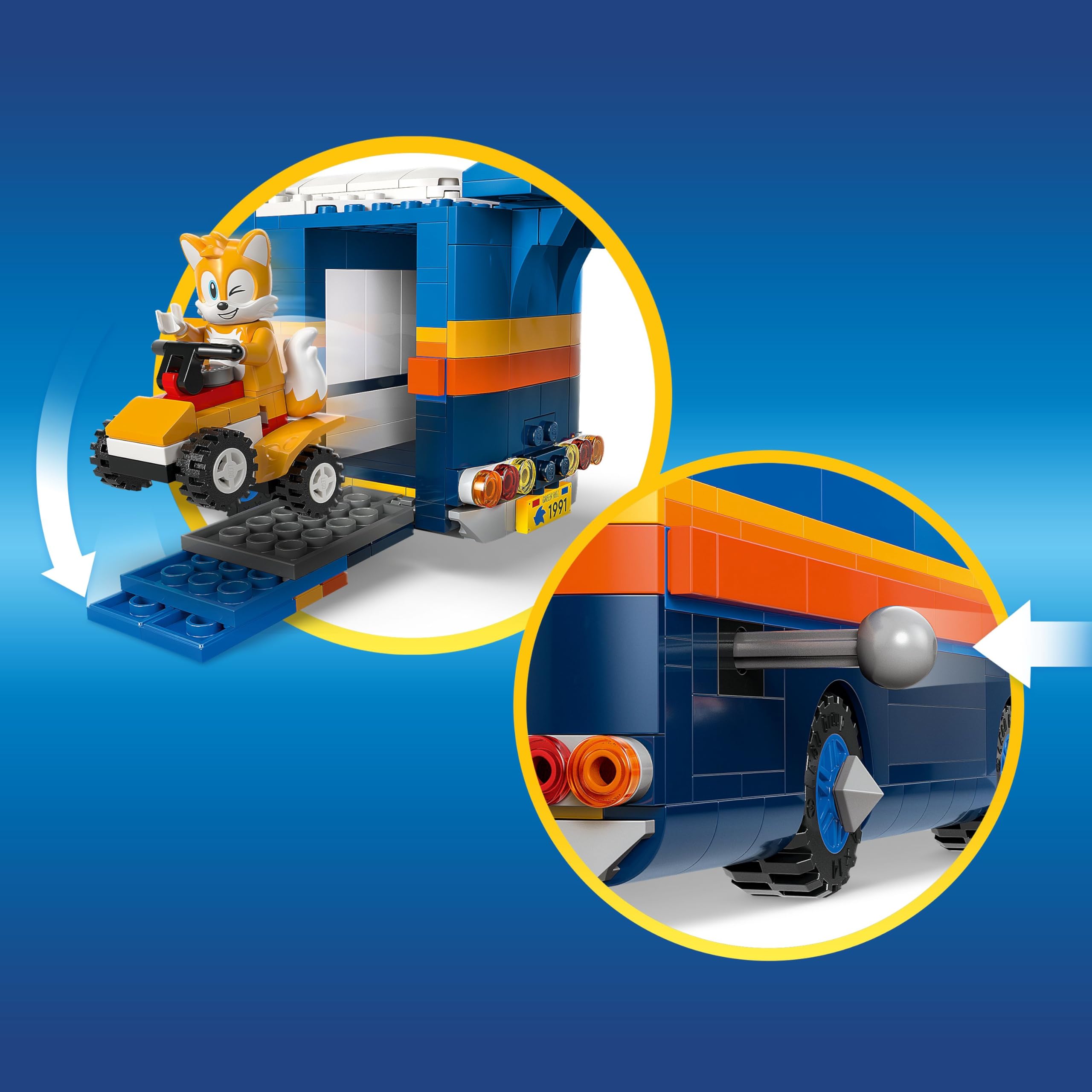 LEGO Sonic Team Command Truck living area—expand storytelling space during missions.