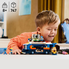 LEGO Sonic Command Truck side panels—opening access to living area for immersive play.