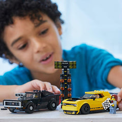 LEGO Speed Champions 1970 Dodge Charger R/T with removable supercharger for authentic play