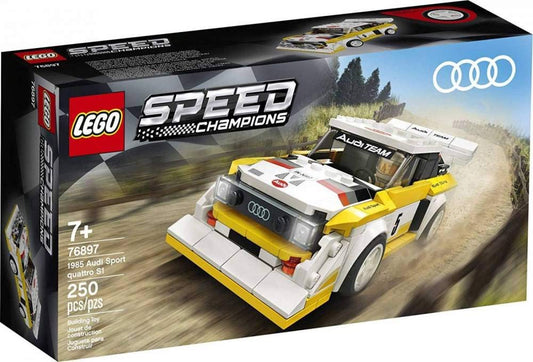 LEGO Speed Champions 1985 Audi S1 front detail for realistic race play