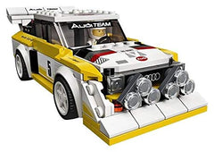 LEGO Speed Champions 1985 Audi S1 rear wing highlight for dramatic aerodynamics