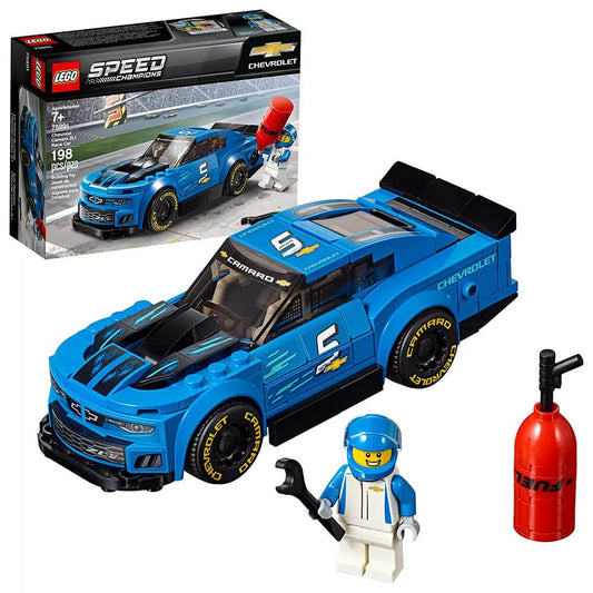 LEGO Speed Champions Camaro ZL1 cockpit view with adjustable roll cage