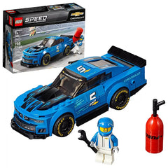 LEGO Speed Champions Camaro ZL1 cockpit view with adjustable roll cage