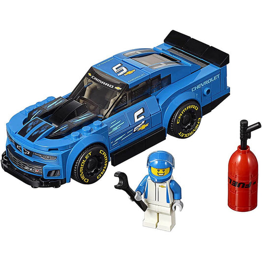 LEGO Speed Champions Chevrolet Camaro ZL1 front view for display and play