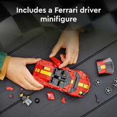 LEGO Speed Champions Ferrari 812 Competizione exhaust pipes finish complete look.