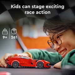 LEGO Speed Champions Ferrari 812 Competizione side profile for collector display.
