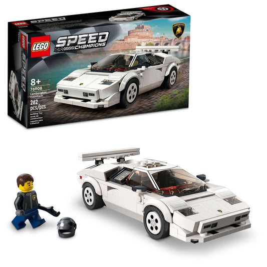 LEGO Speed Champions Lamborghini Countach 76908 front view toy car display