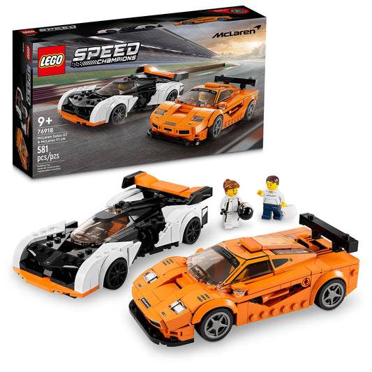 LEGO Speed Champions Solus GT front view for eye-catching display and play.