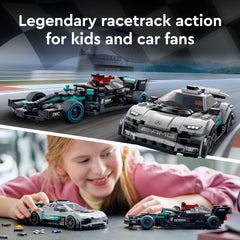 LEGO Speed Champions Mercedes-AMG F1 W12 E detailed cockpit for authentic play