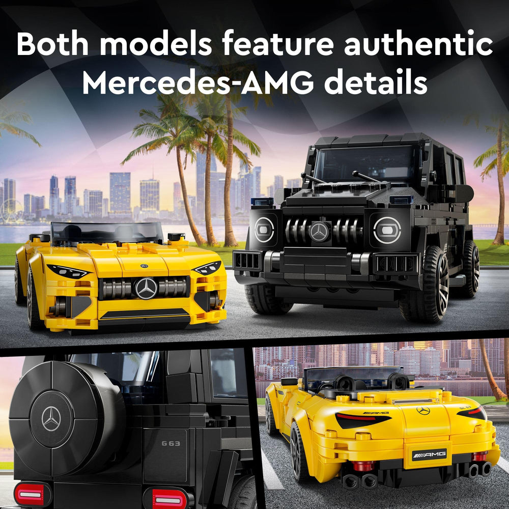 LEGO Speed Champions Mercedes-AMG G 63 grille detail perfect for realistic rebuild enthusiasts.