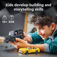 LEGO Speed Champions Mercedes-AMG G 63 wheel set emphasizes accurate tires for authentic on-track visuals.