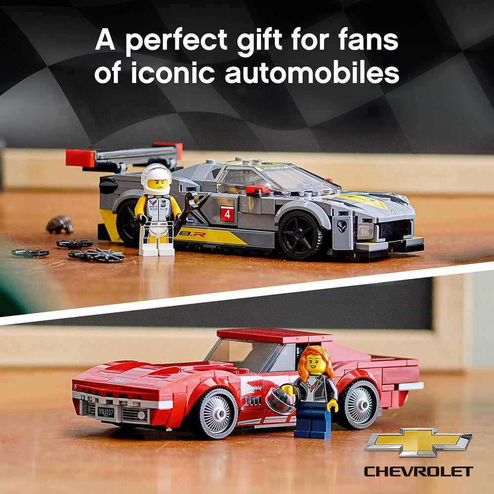 LEGO Speed Champions race action scene for interactive play