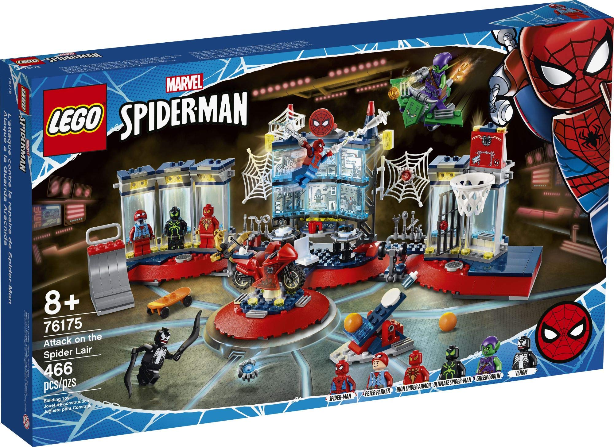 LEGO Spider-Man Attack on the Spider Lair—PC and PlayStation area for tech play.
