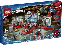 LEGO Spider-Man Attack on the Spider Lair—PC and PlayStation area for tech play.