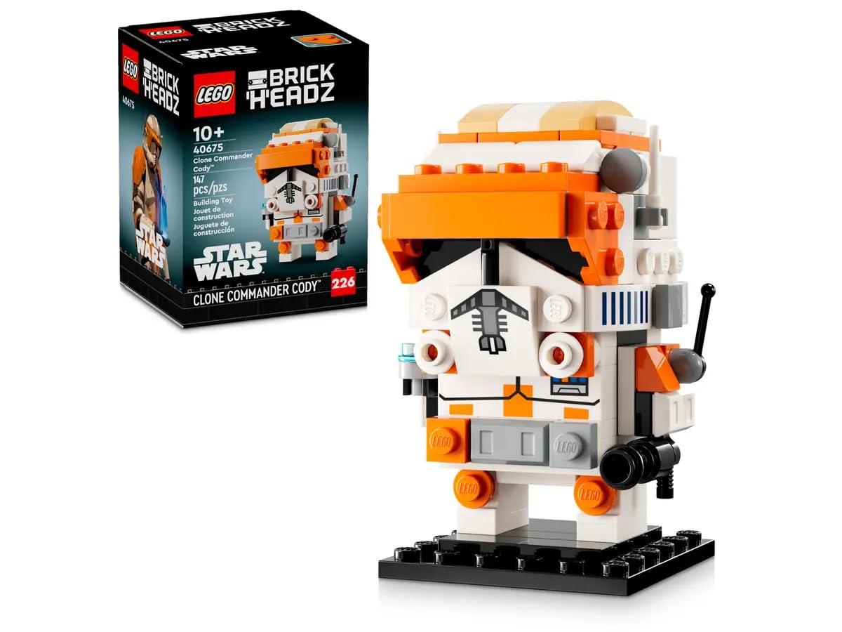 LEGO Star Wars 40675 Clone Commander Cody BrickHeadz figure for display and collection.