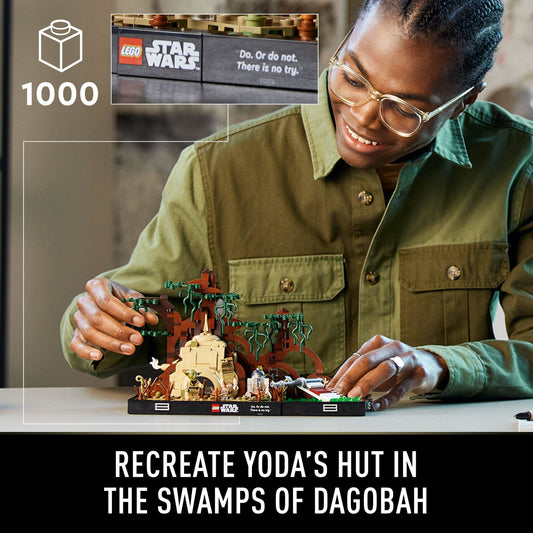 LEGO Star Wars Dagobah X-wing wing rising from swamp.