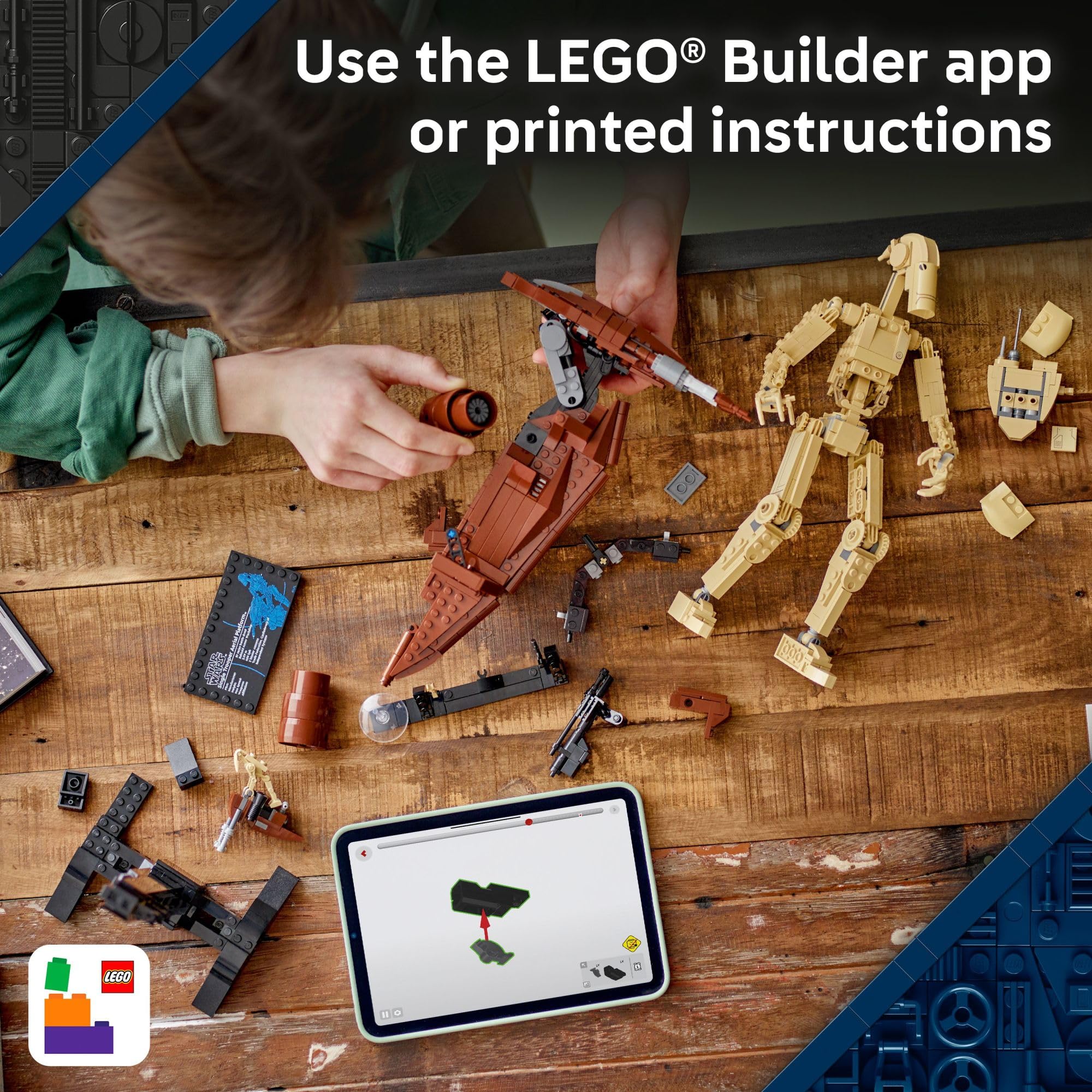 LEGO Star Wars 75428 set with 1,088 pieces for a challenging, satisfying build.