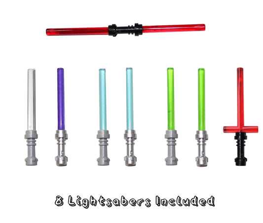 LEGO Star Wars eight blasters for action scenes and collection.