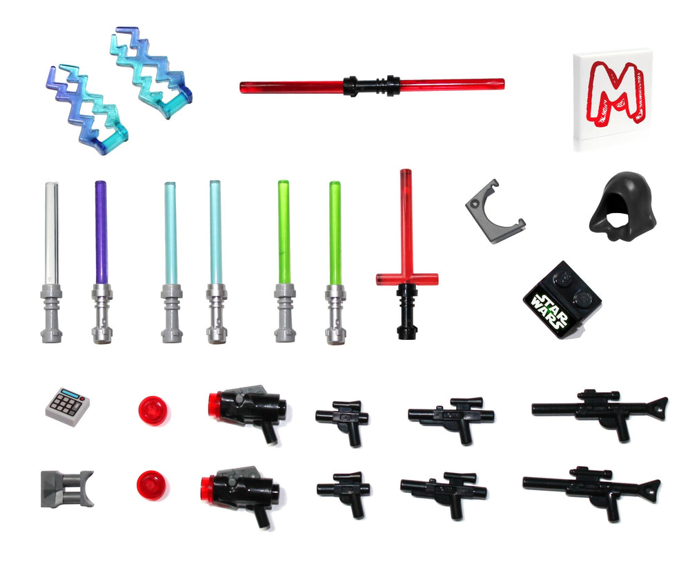 LEGO Star Wars eight-lightsabers set for imaginative battles and display.