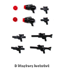 LEGO Star Wars display stand for showcasing figures neatly.