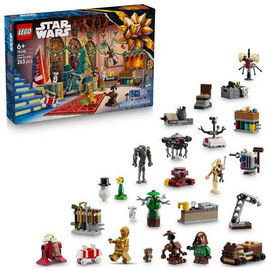 LEGO Star Wars Advent Calendar 2025 box-opening view highlighting daily build surprises.