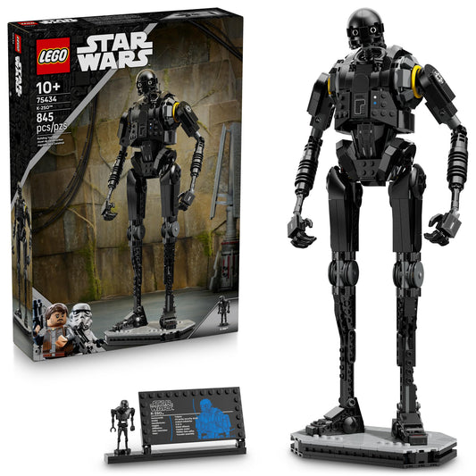 LEGO Star Wars K-2SO security droid assembly for dynamic building and display.