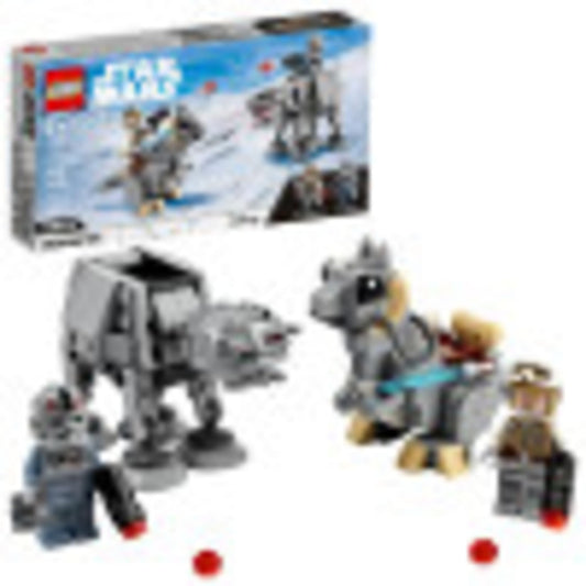 LEGO Star Wars AT-AT Walker with Luke figure for imaginative space battles.