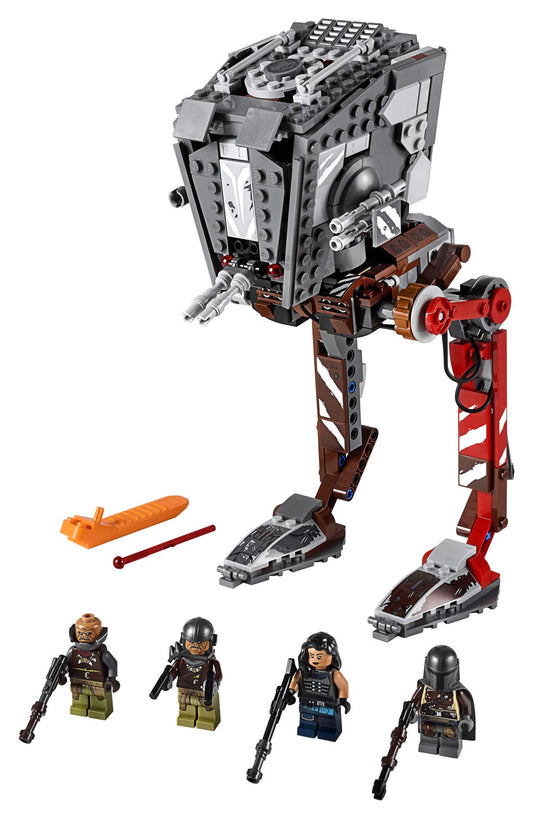 LEGO Star Wars AT-ST Raider 75254 side view highlighting opening turret for interactive action.