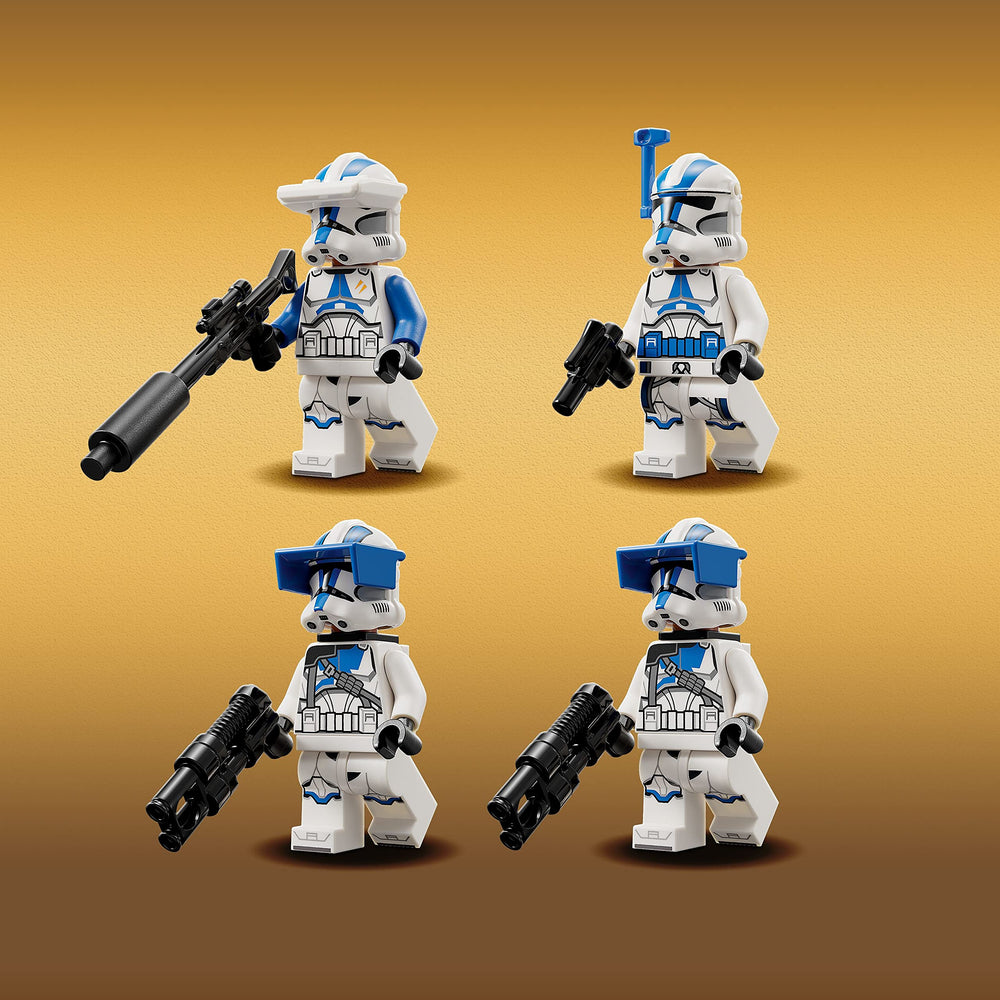 LEGO Star Wars AV-7 cannon seat highlights interactive play with a minifigure.