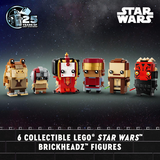 LEGO Star Wars BrickHeadz Anakin Skywalker figure in podracing outfit for display