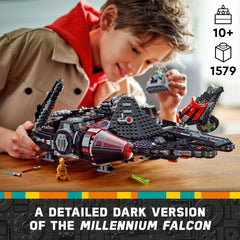 LEGO Star Wars Dark Falcon interior shows accessible rooms like throne and command center.