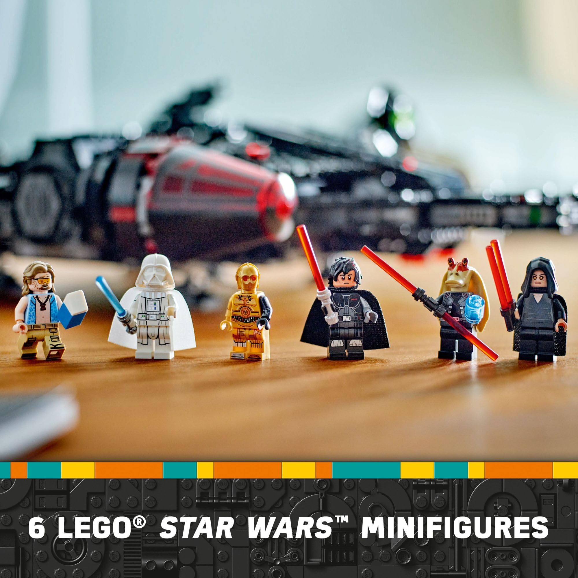LEGO Star Wars Dark Falcon size and display presence adds shelf appeal.