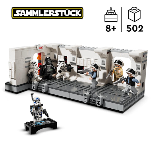 LEGO Star Wars Darth Vader minifigure for iconic duels and play scenes.