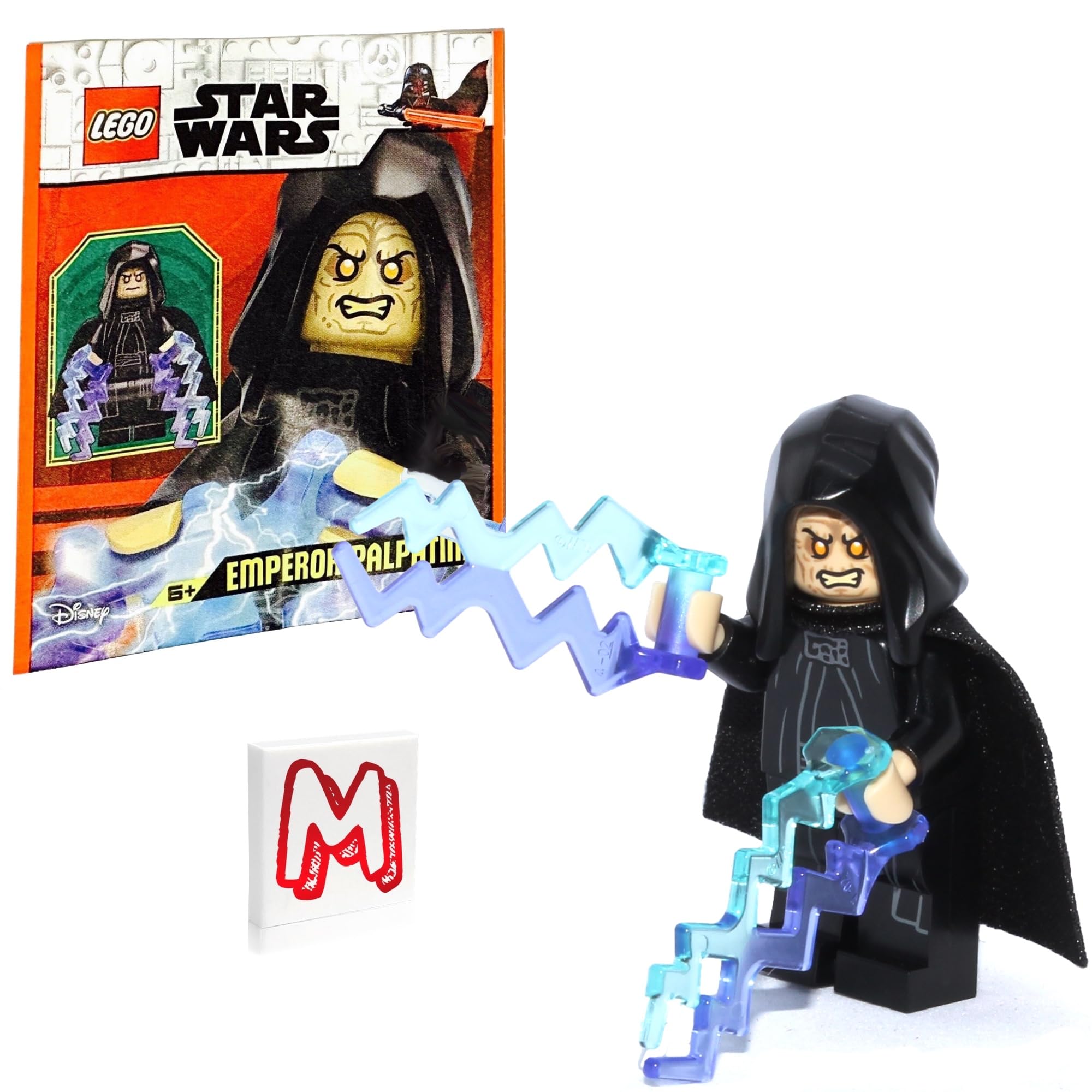 LEGO Star Wars Emperor Palpatine foil-pack figure ready for display and collectibility.