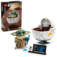 lego star wars grogu hover pram assembly for display and imaginative play