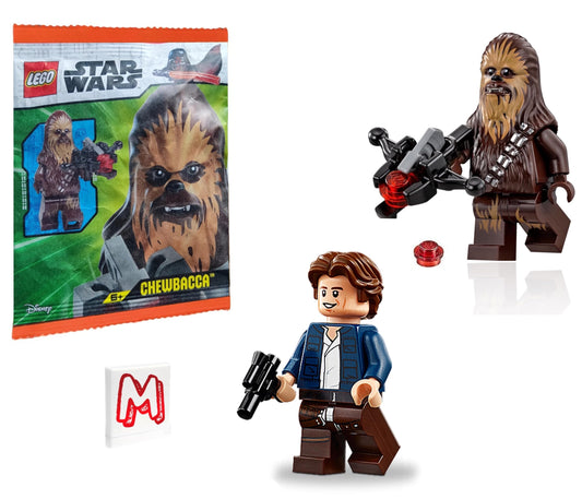 LEGO Star Wars Han Solo minifigure with blaster for action play