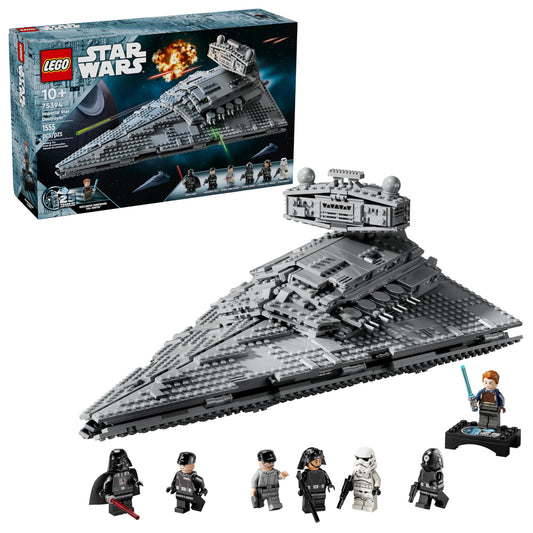 LEGO Star Wars Imperial Star Destroyer front view for display and collection