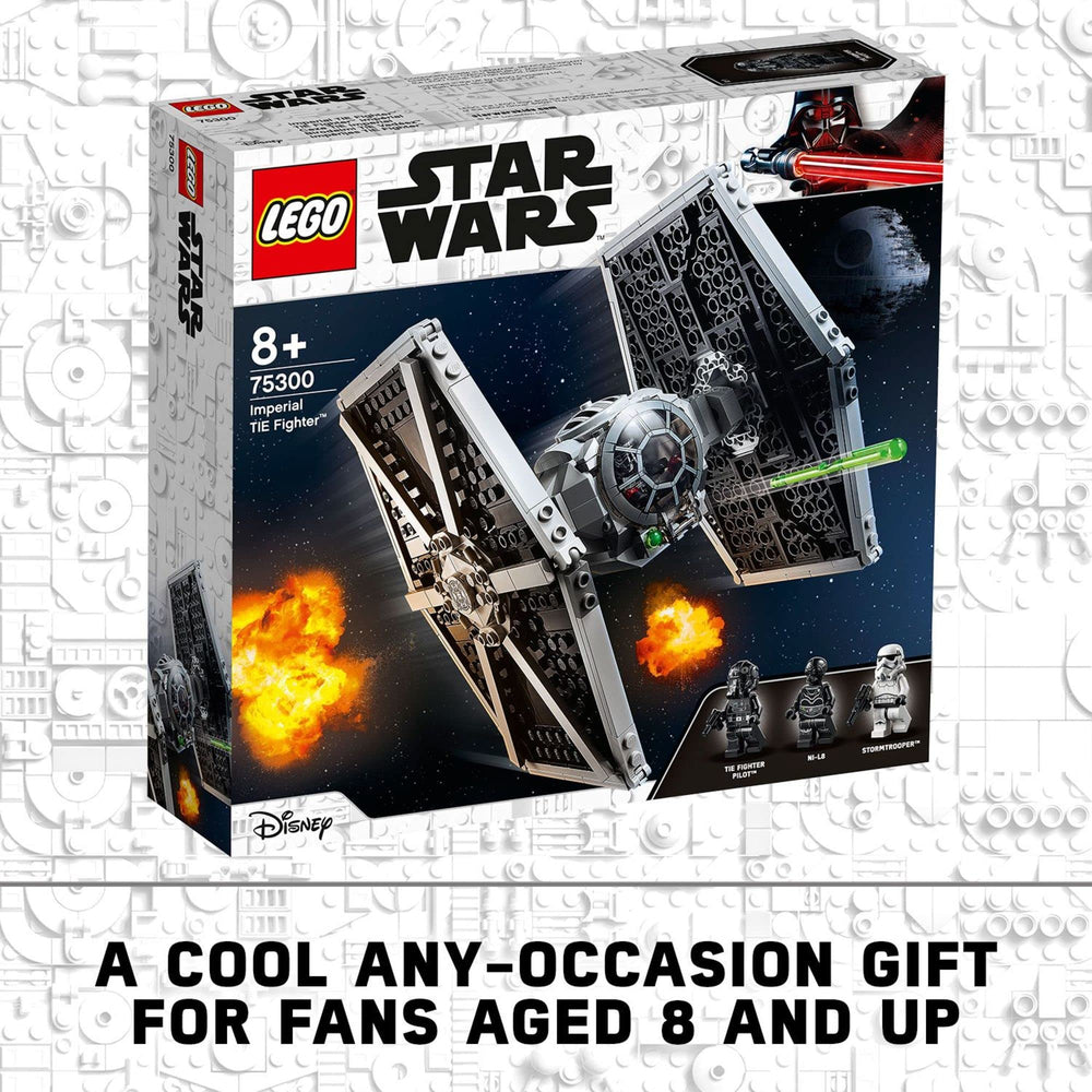LEGO Star Wars Imperial TIE Fighter 75300 NI-L8 droid detail sparks storytelling.