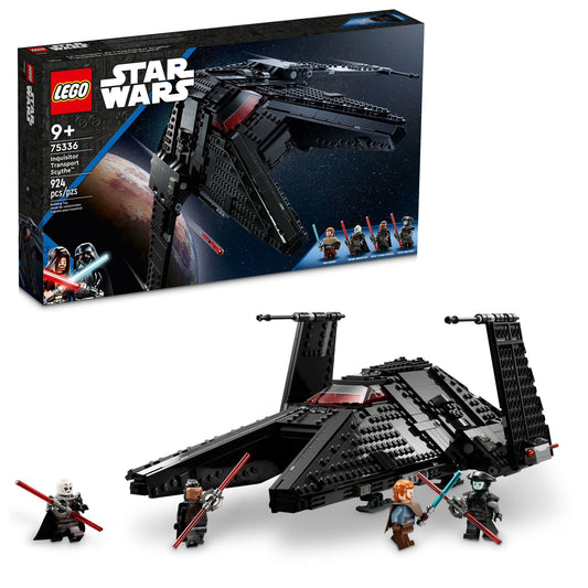LEGO Star Wars Inquisitor Transport Scythe wings extended for flight mode play